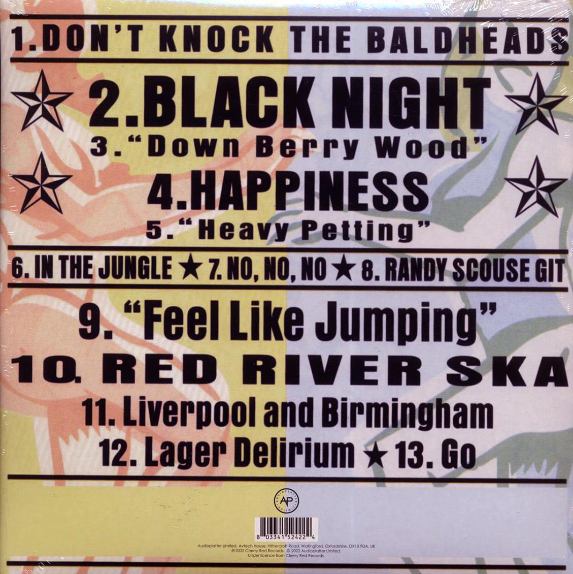 Bad Manners - Heavy Petting (ltd. ed.) (white vinyl) vinyl LP back cover