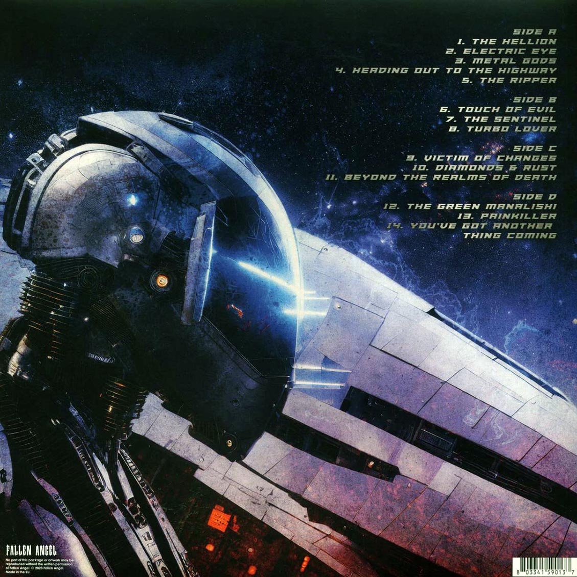 Judas Priest - Swedish Rock Festival: Norje Havsbad, Solvesborg, Sweden, June 10, 2004 (2xLP) vinyl LP back cover