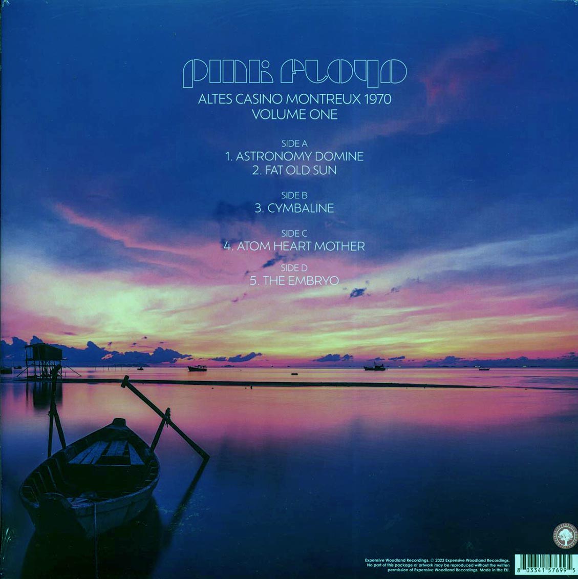 Pink Floyd - Altes Casino Montreux 1970 Volume 1 (ltd. ed.) (2xLP) (clear vinyl) vinyl LP back cover