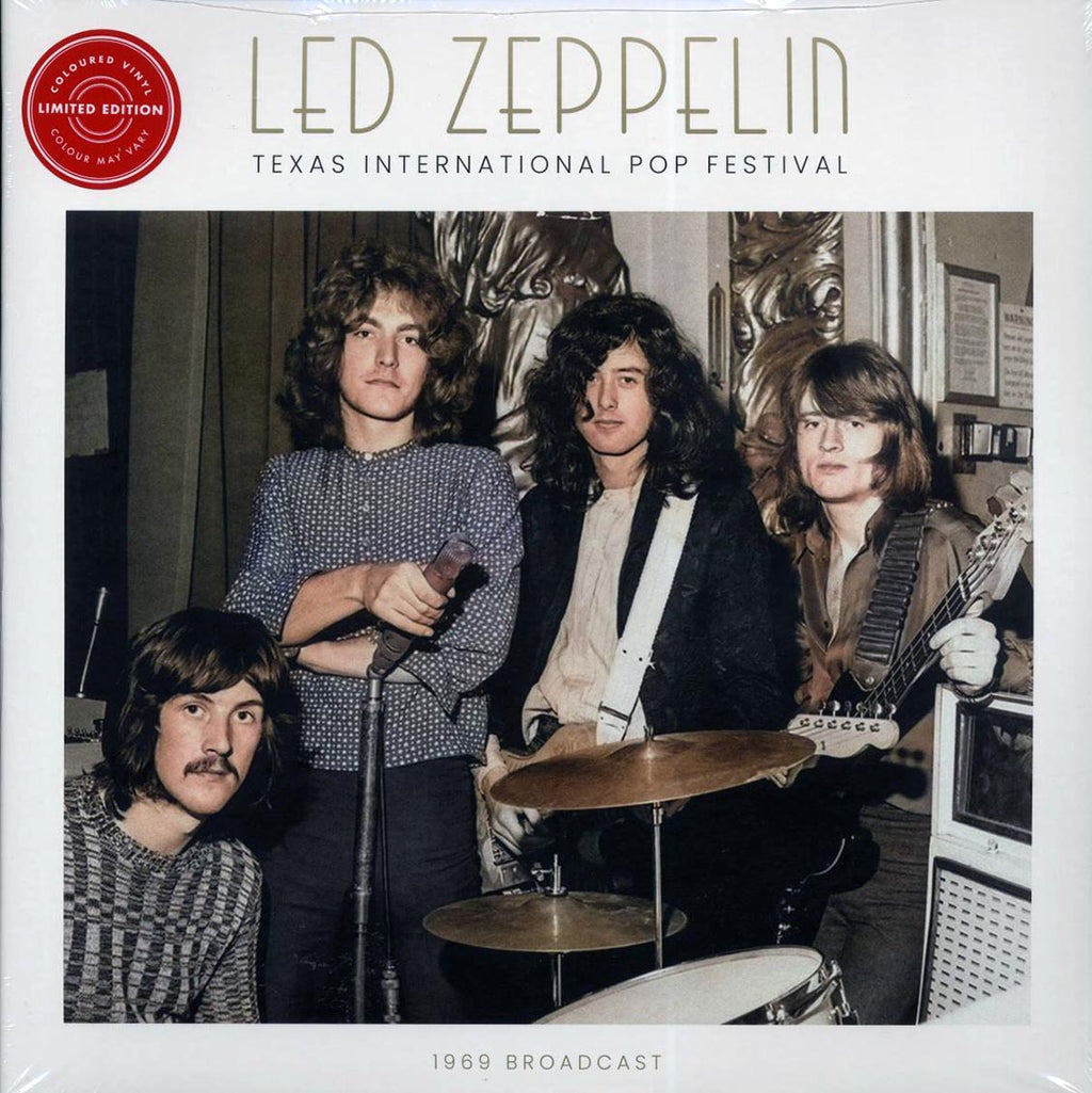 Led Zeppelin - Texas International Pop Festival (ltd. ed.) (2xLP) (grey/black splatter vinyl) vinyl LP front cover