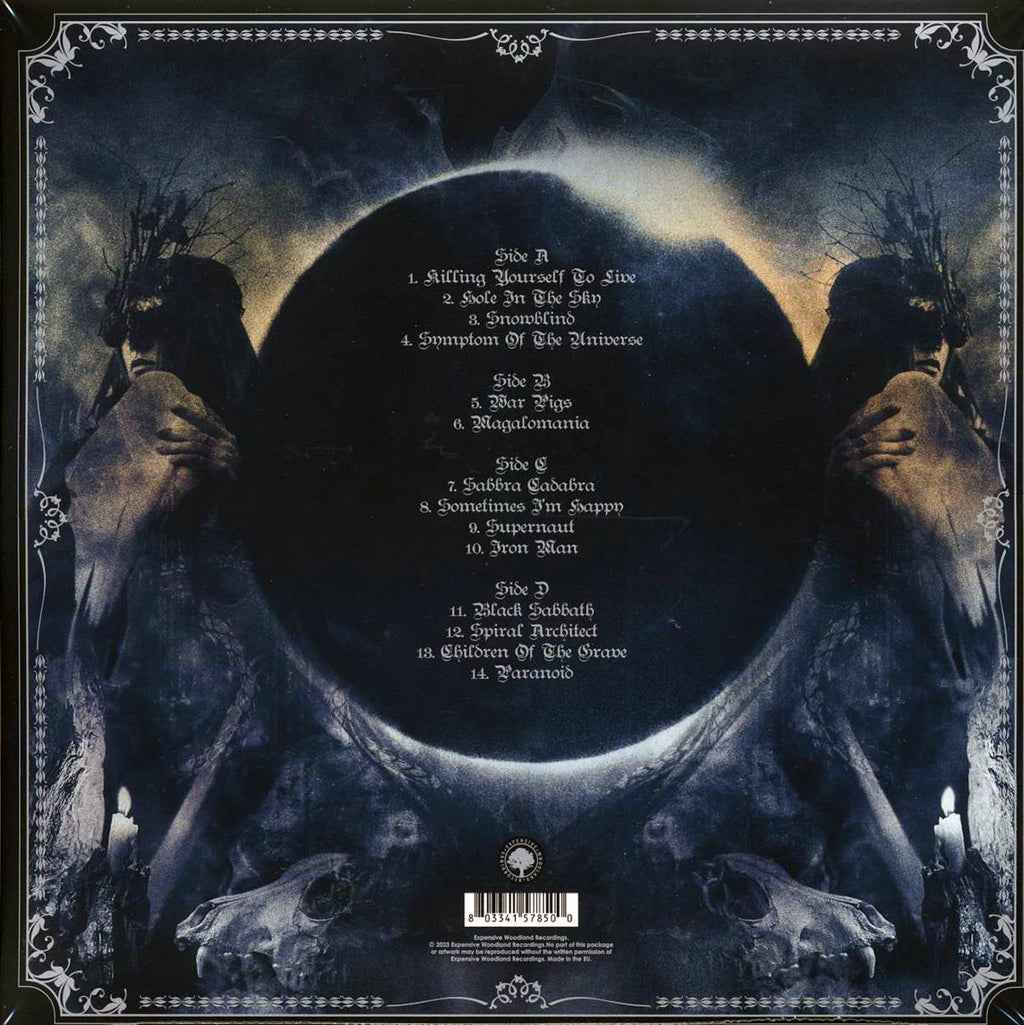 Black Sabbath - Live In The USA 1975 (ltd. ed.) (2xLP) (clear vinyl) vinyl LP back cover
