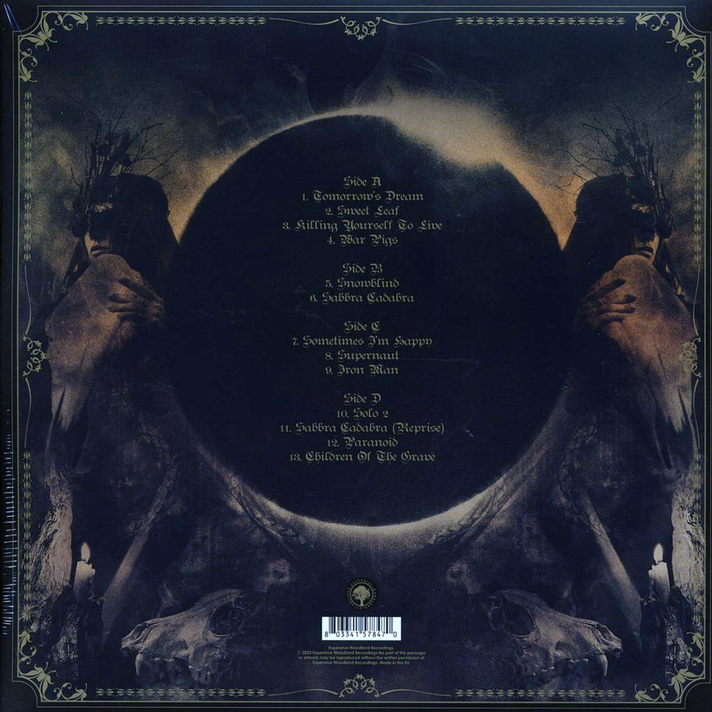 Black Sabbath - Live In The USA 1974 (2xLP) vinyl LP back cover