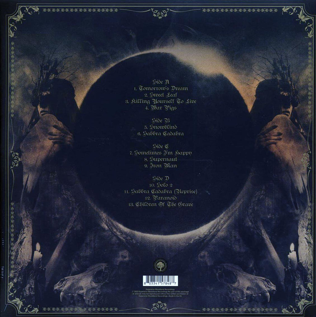 Black Sabbath - Live In The USA 1974 (ltd. ed.) (2xLP) (red vinyl) vinyl LP back cover