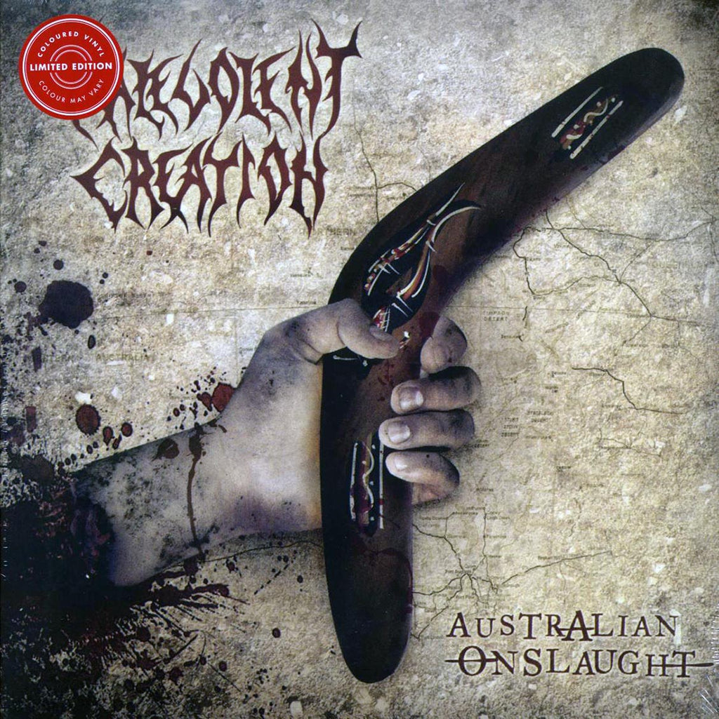 Malevolent Creation - Australian Onslaught (ltd. ed.) (2xLP) (yellow vinyl) vinyl LP front cover