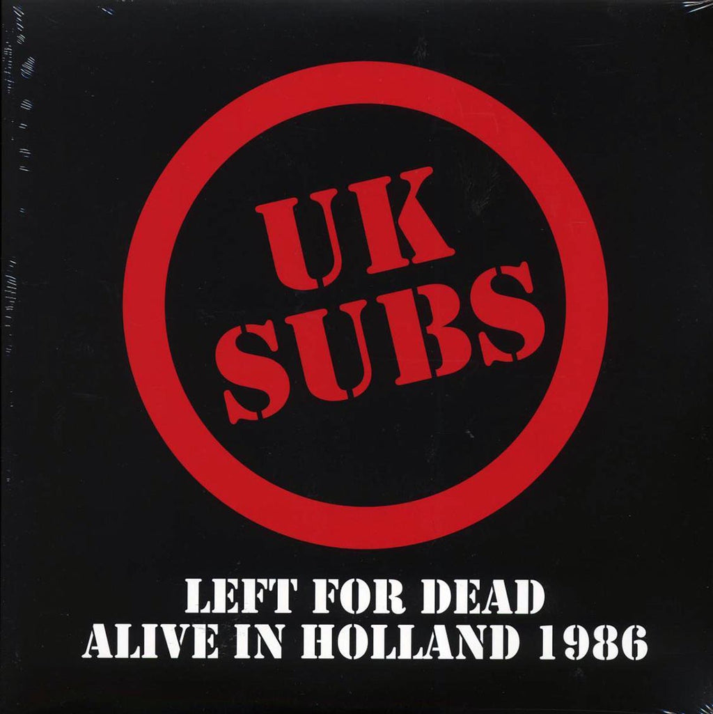 UK Subs - Left For Dead: Alive In Holland 1986 (ltd. ed.) (2xLP) (clear vinyl) vinyl LP front cover