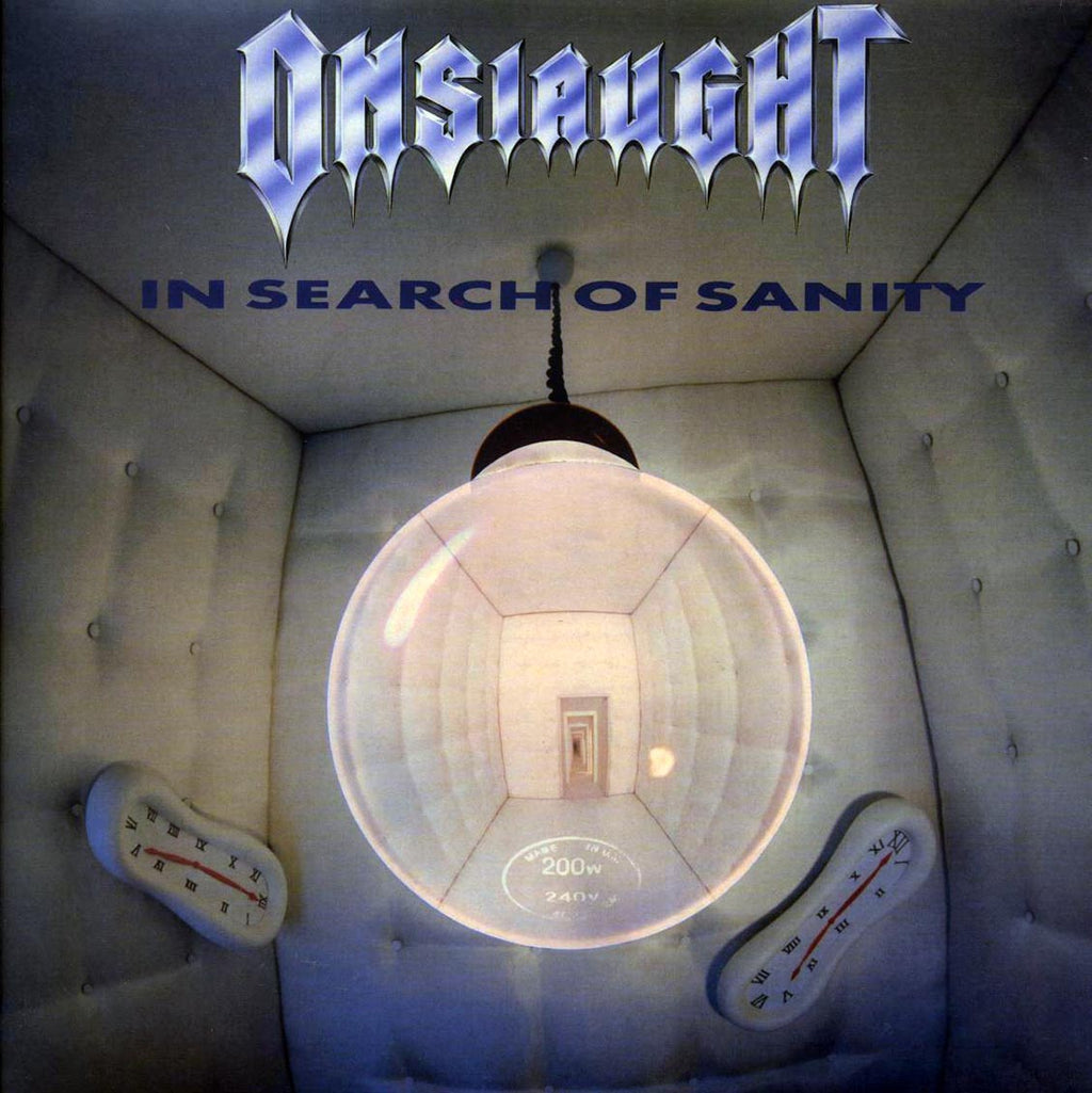 Onslaught - In Search Of Sanity (ltd. ed.) (2xLP) (grey/black splatter vinyl) vinyl LP front cover