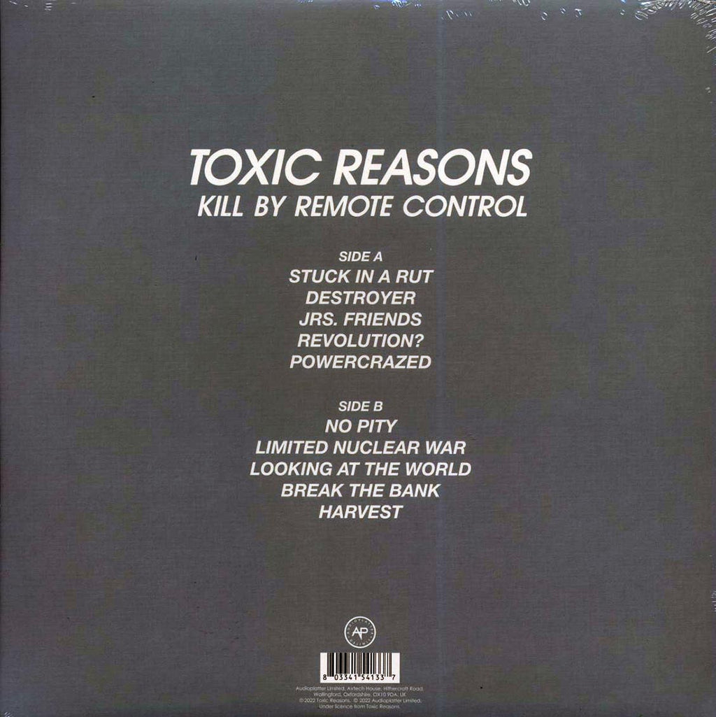 Toxic Reasons - Kill By Remote Control (ltd. ed.) (grey vinyl) vinyl LP back cover