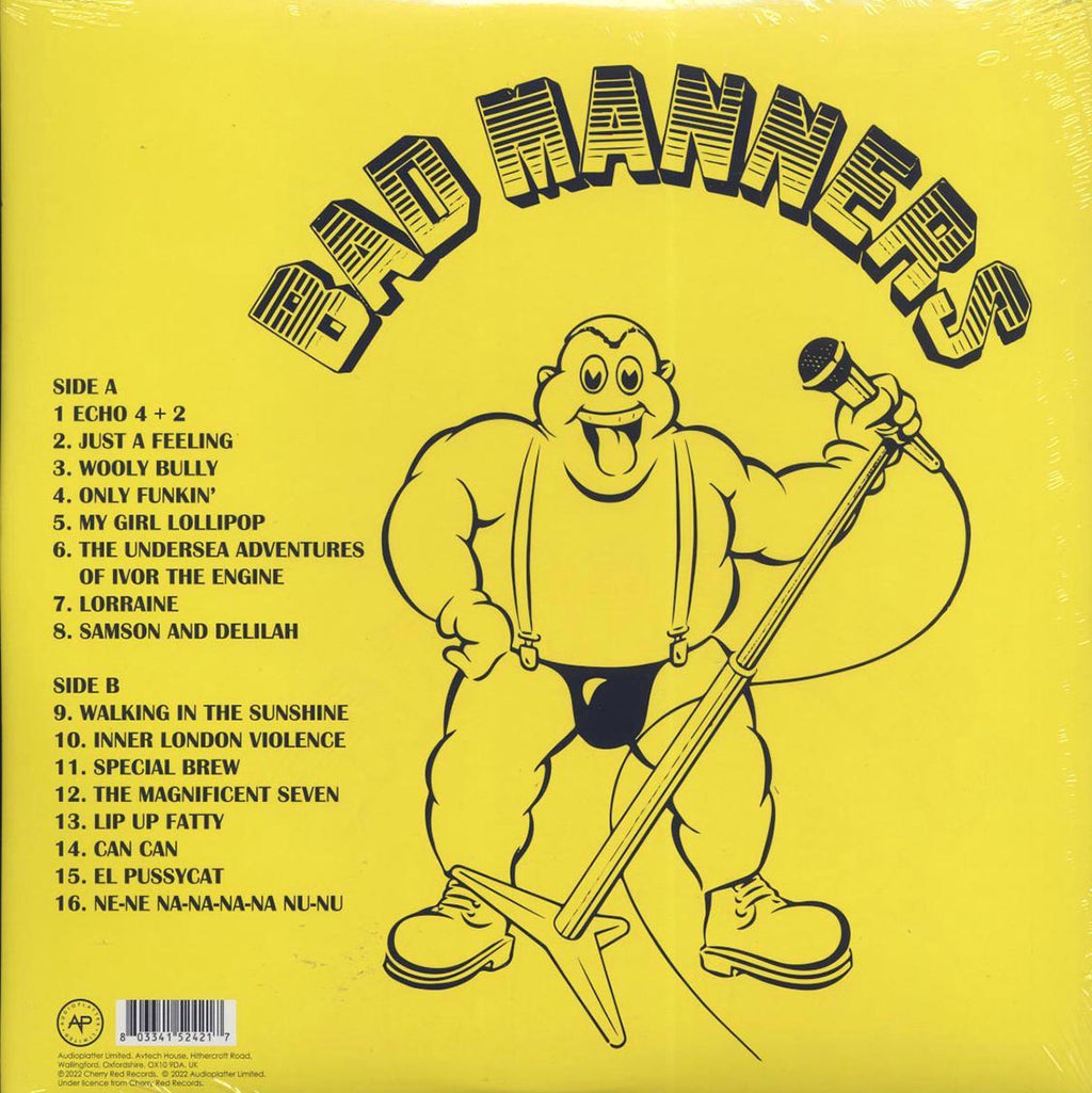 Bad Manners - Greatest Hits Live (ltd. ed.) (clear vinyl) vinyl LP back cover