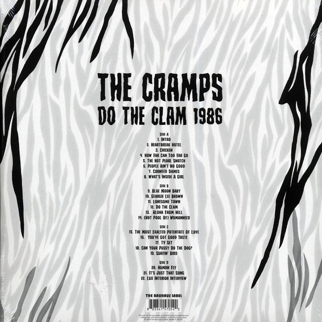 The Cramps - Do The Clam 1986 (ltd. ed.) (2xLP) (white vinyl) vinyl LP back cover