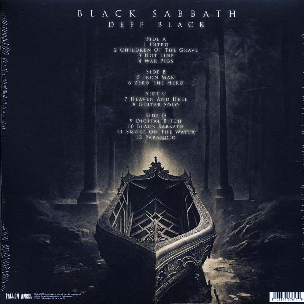 Black Sabbath - Deep Black: Live At Centrum, Worcester, MA, USA, November 4th 1983 (2xLP) vinyl LP back cover