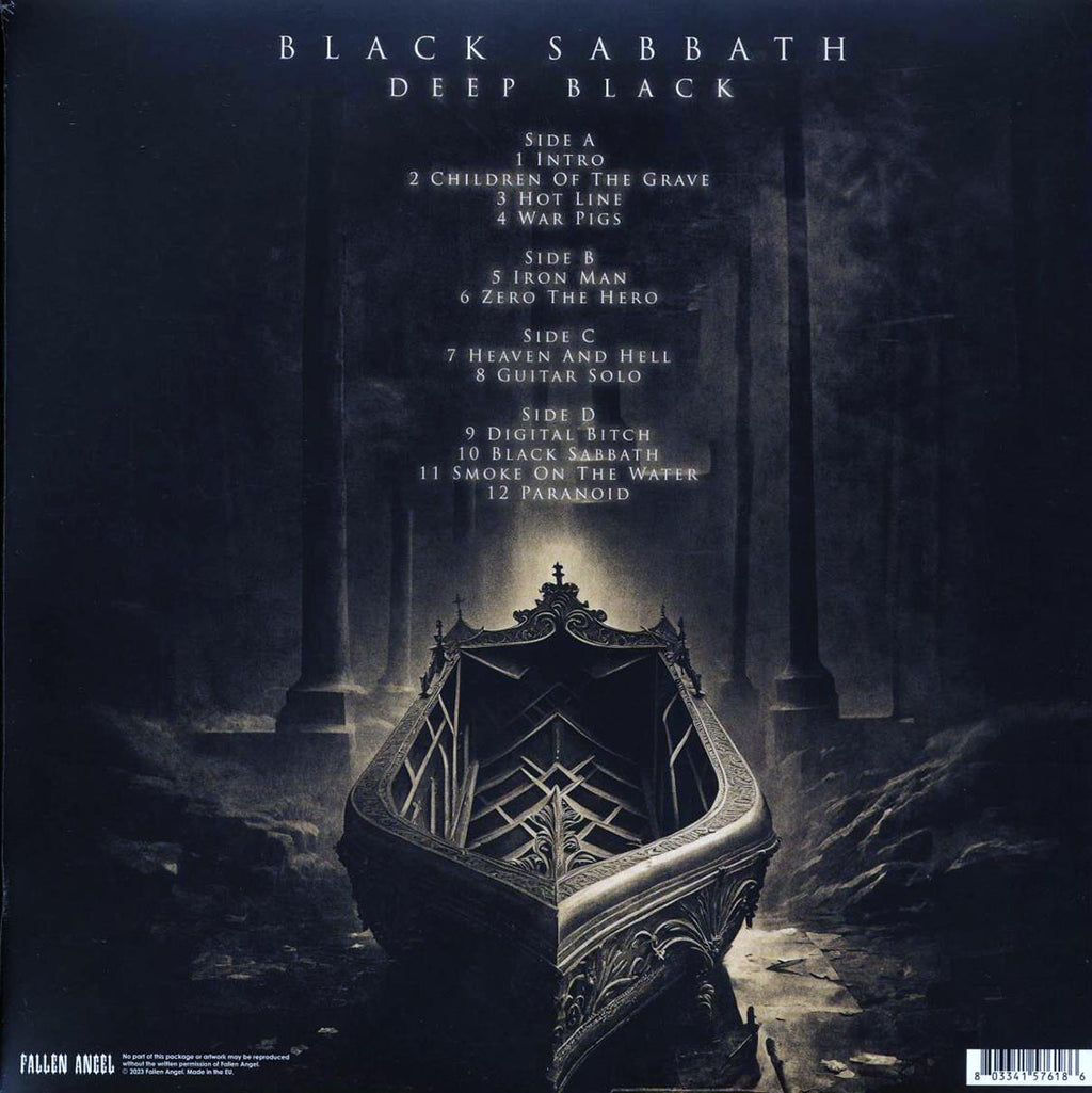 Black Sabbath - Deep Black: Live At Centrum, Worcester, MA, USA, November 4th 1983 (ltd. ed.) (2xLP) (red vinyl) vinyl LP back cover