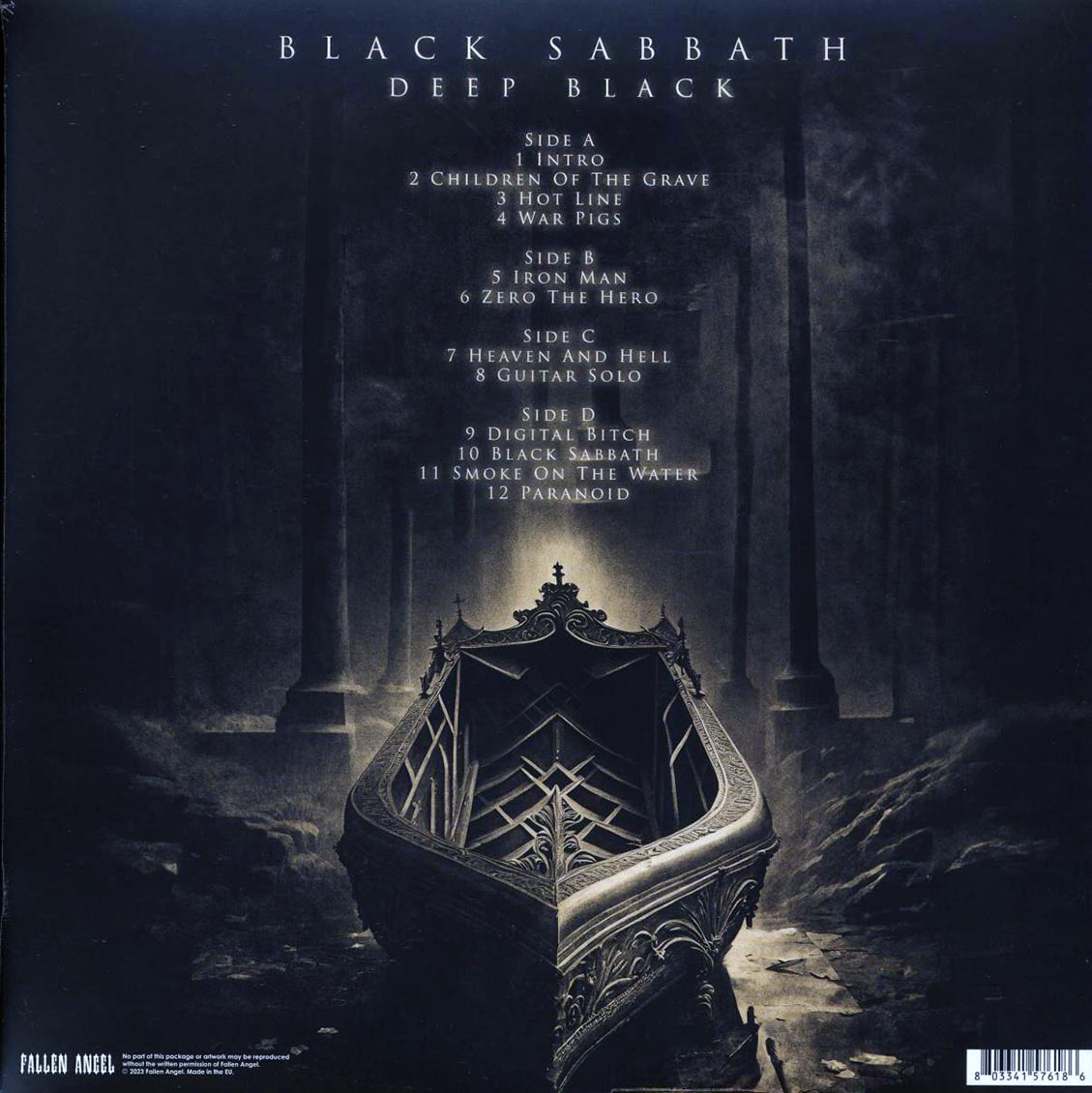 Black Sabbath - Deep Black: Live At Centrum, Worcester, MA, USA, November 4th 1983 (ltd. ed.) (2xLP) (red vinyl) vinyl LP back cover