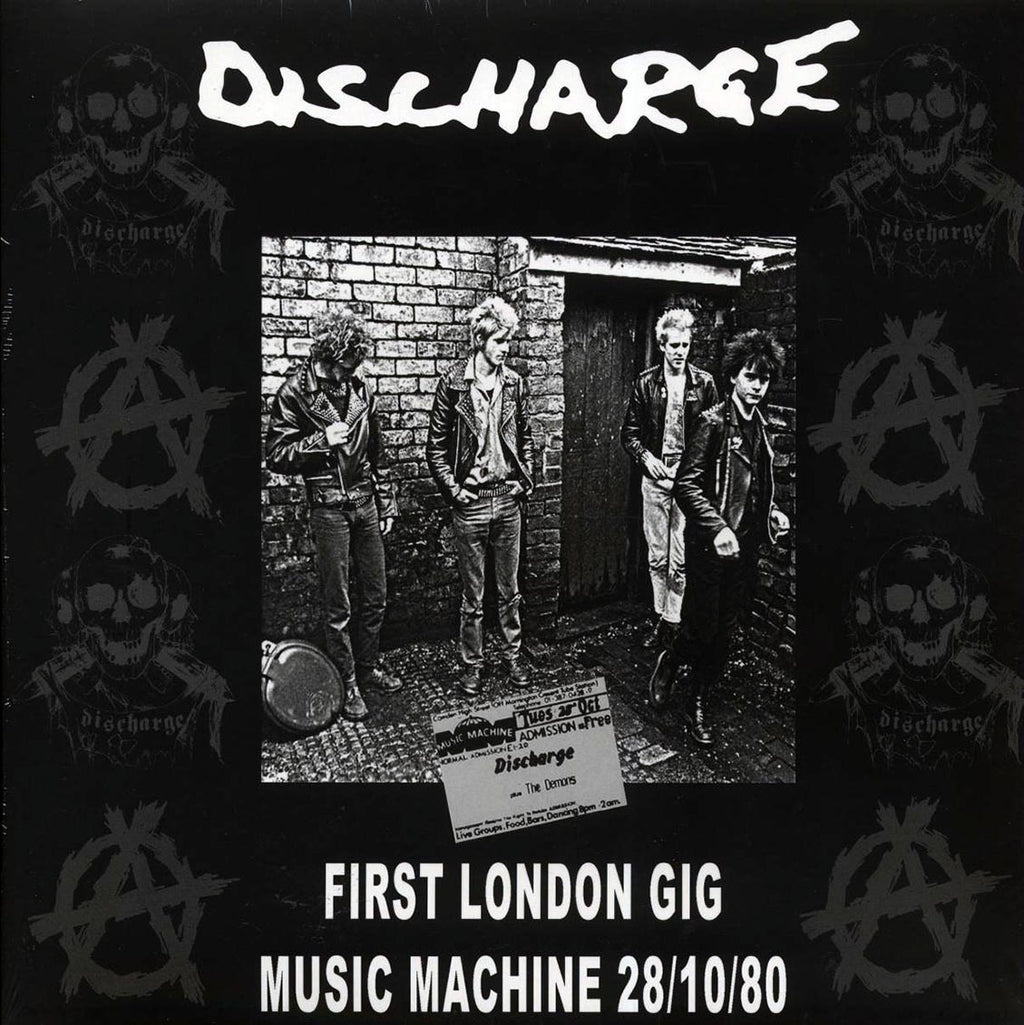 Discharge - First London Gig: Music Machine 28/10/80 (ltd. ed.) (clear vinyl) vinyl LP front cover