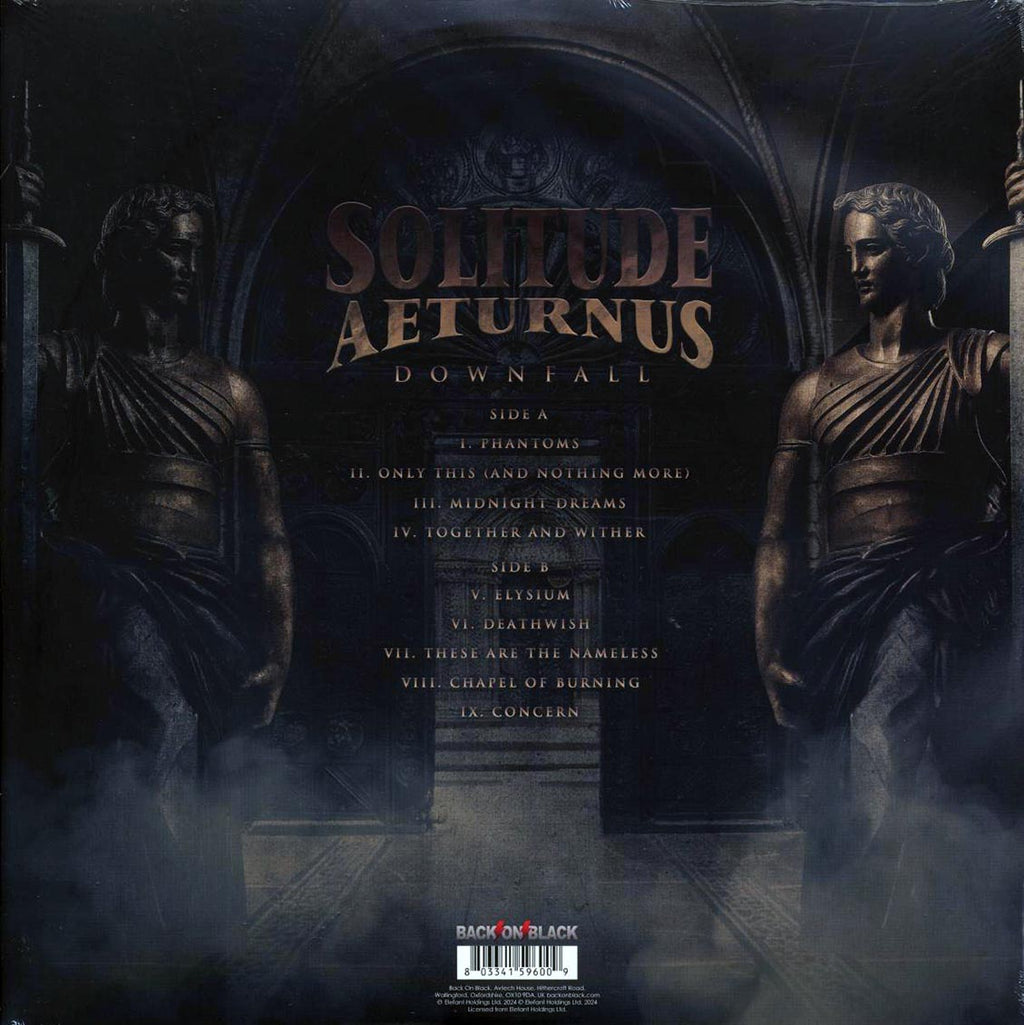 Solitude Aeturnus - Downfall (ltd. ed.) (red vinyl) vinyl LP back cover
