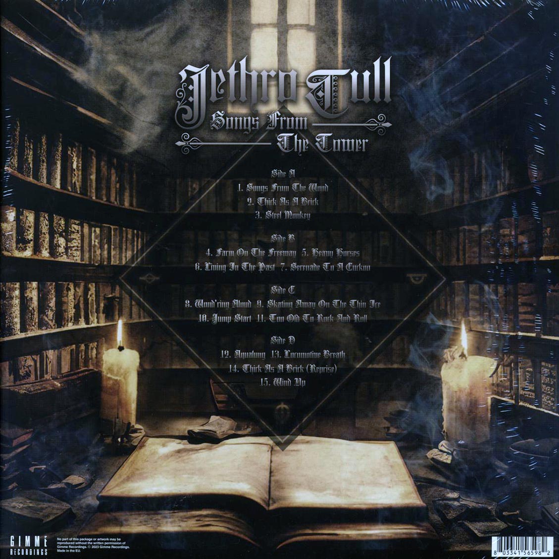 Jethro Tull - Songs From The Tower: Live In Philadelphia 1987 (ltd. ed.) (2xLP) (clear vinyl) vinyl LP back cover