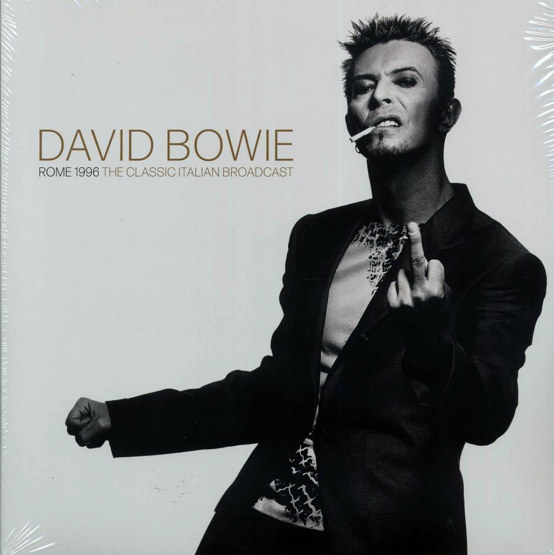 David Bowie - Rome 1996: The Classic Italian Broadcast (ltd. ed.) (2xLP) (clear vinyl) vinyl LP front cover
