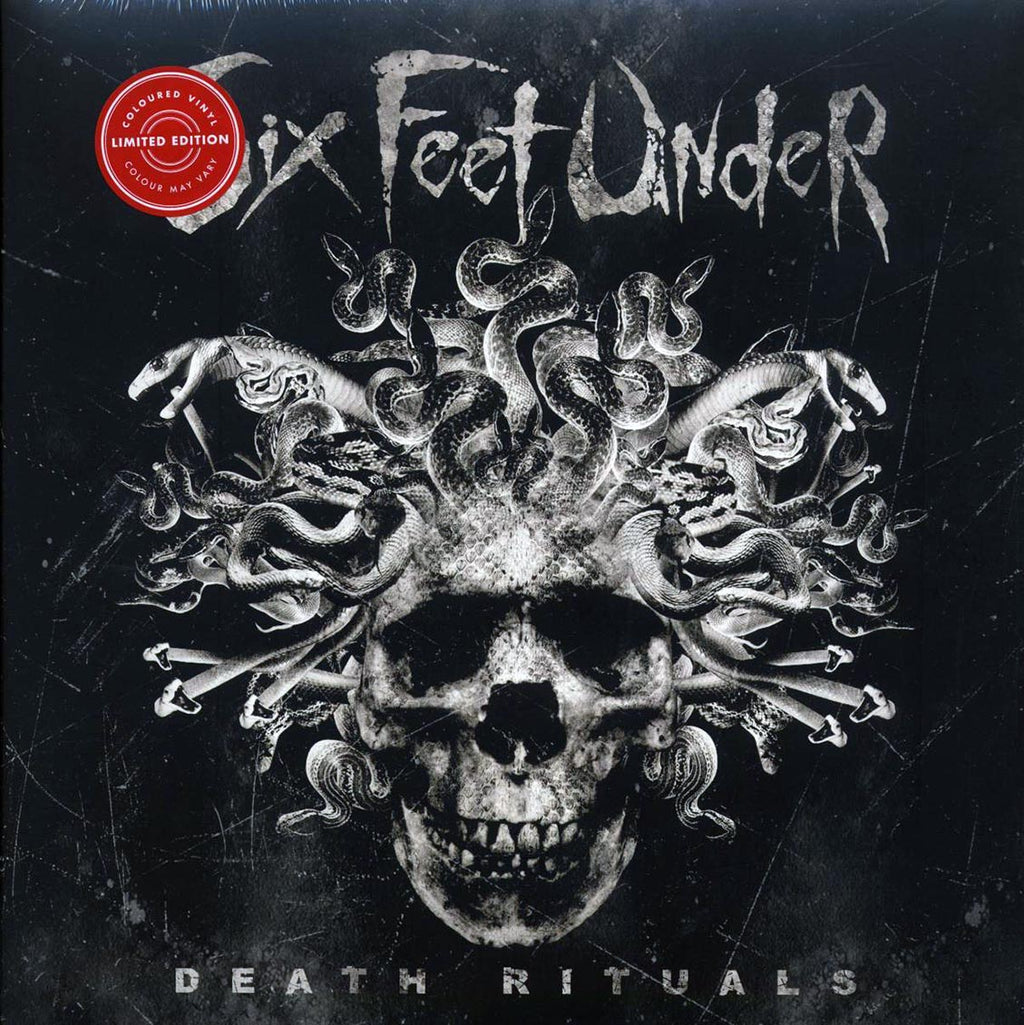Six Feet Under - Death Rituals (ltd. ed.) (clear/black splatter vinyl) vinyl LP front cover