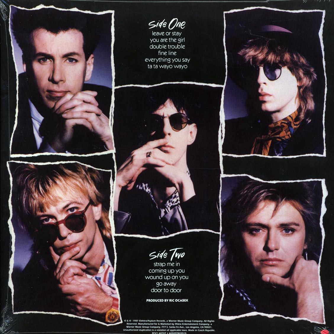 The Cars - Door To Door (ltd. ed.) (grape vinyl) vinyl LP back cover