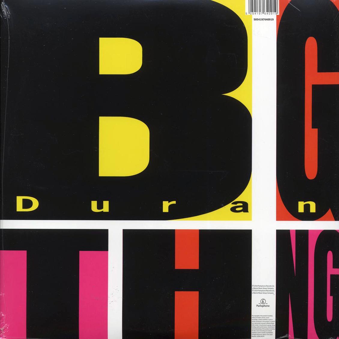 Duran Duran - Big Thing vinyl LP back cover