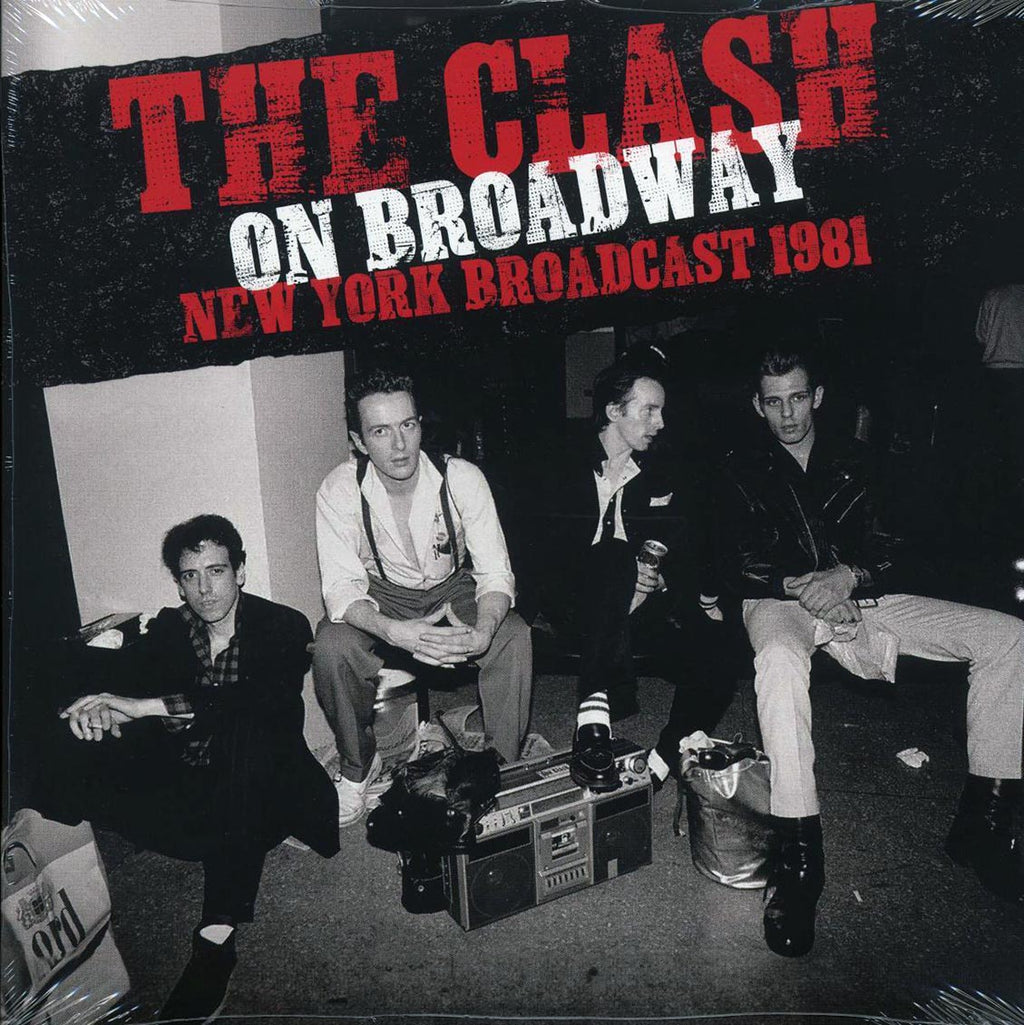 The Clash - On Broadway: New York Broadcast 1981 (ltd. ed.) (2xLP) (red vinyl) vinyl LP front cover