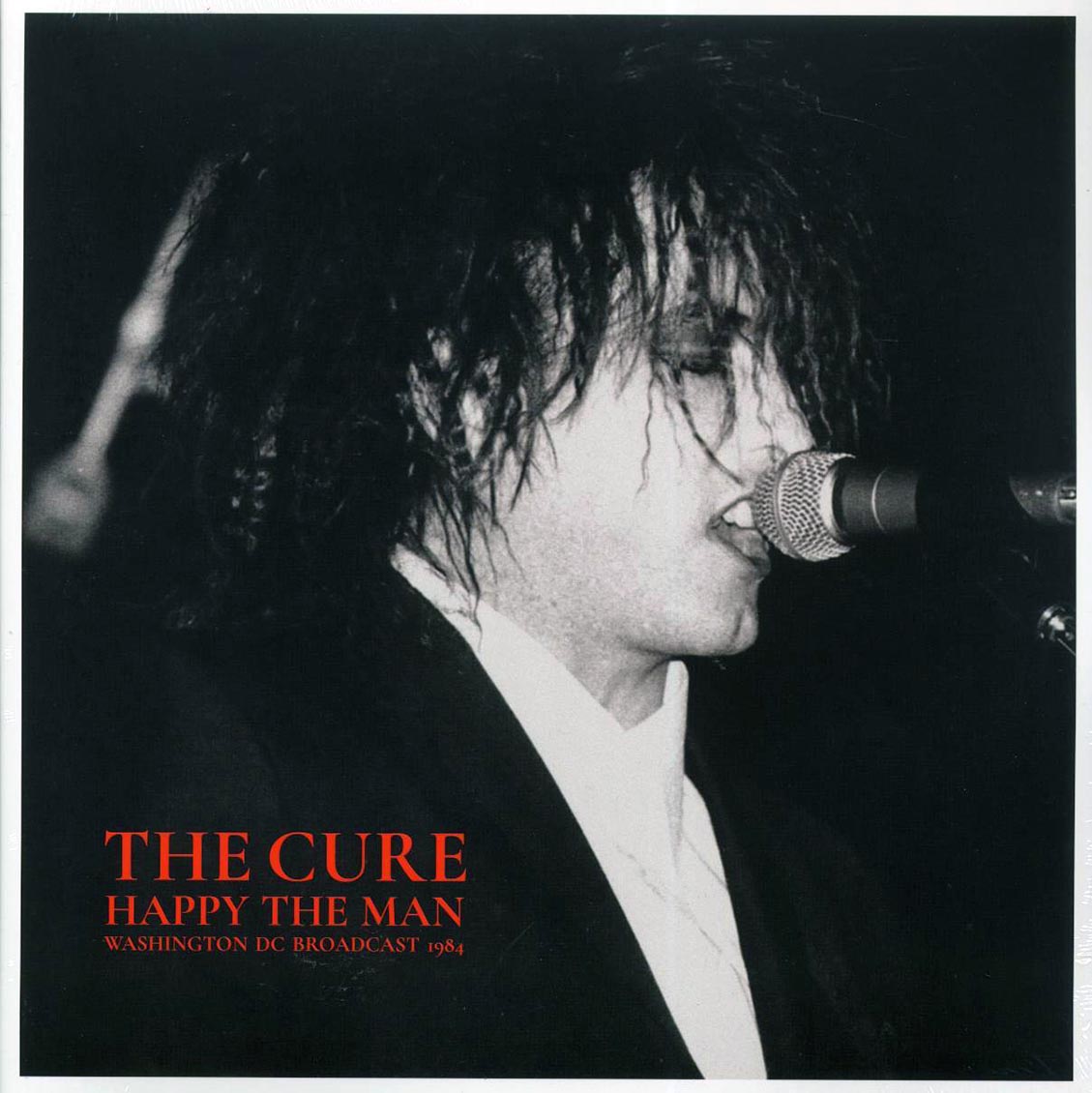 The Cure - Happy The Man: Washington DC Broadcast 1984 (ltd. ed.) (2xLP) (clear vinyl) vinyl LP front cover