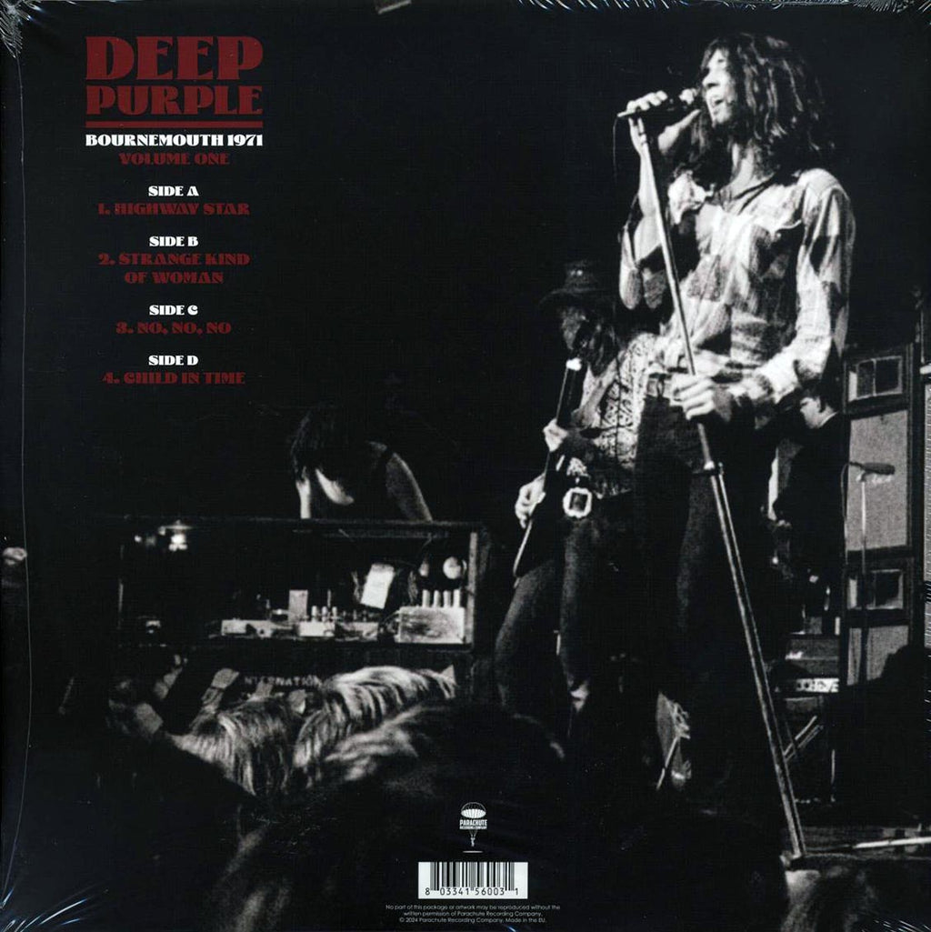 Deep Purple - Bournemouth 1971 Volume 1 (ltd. ed.) (2xLP) (purple vinyl) vinyl LP back cover