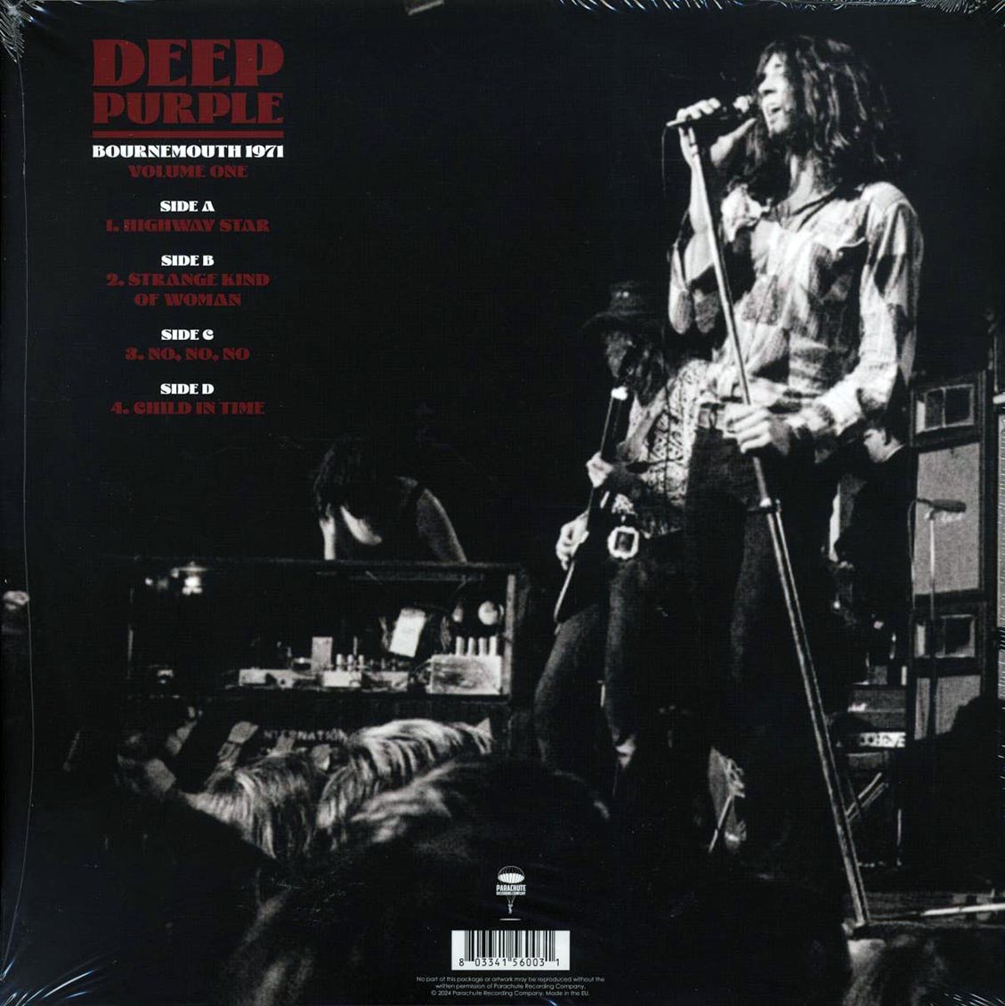 Deep Purple - Bournemouth 1971 Volume 1 (ltd. ed.) (2xLP) (purple vinyl) vinyl LP back cover