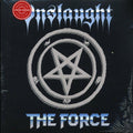 Onslaught - The Force (ltd. ed.) (2xLP) (white/blue splatter vinyl) vinyl LP front cover