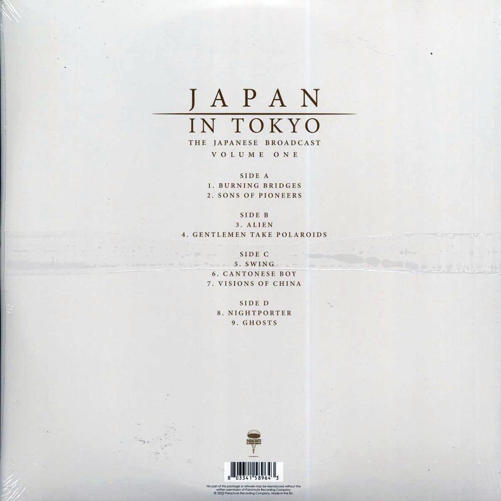 Japan - In Tokyo Volume 1: The Japanese Broadcast (ltd. ed.) (2xLP) (red vinyl) vinyl LP back cover