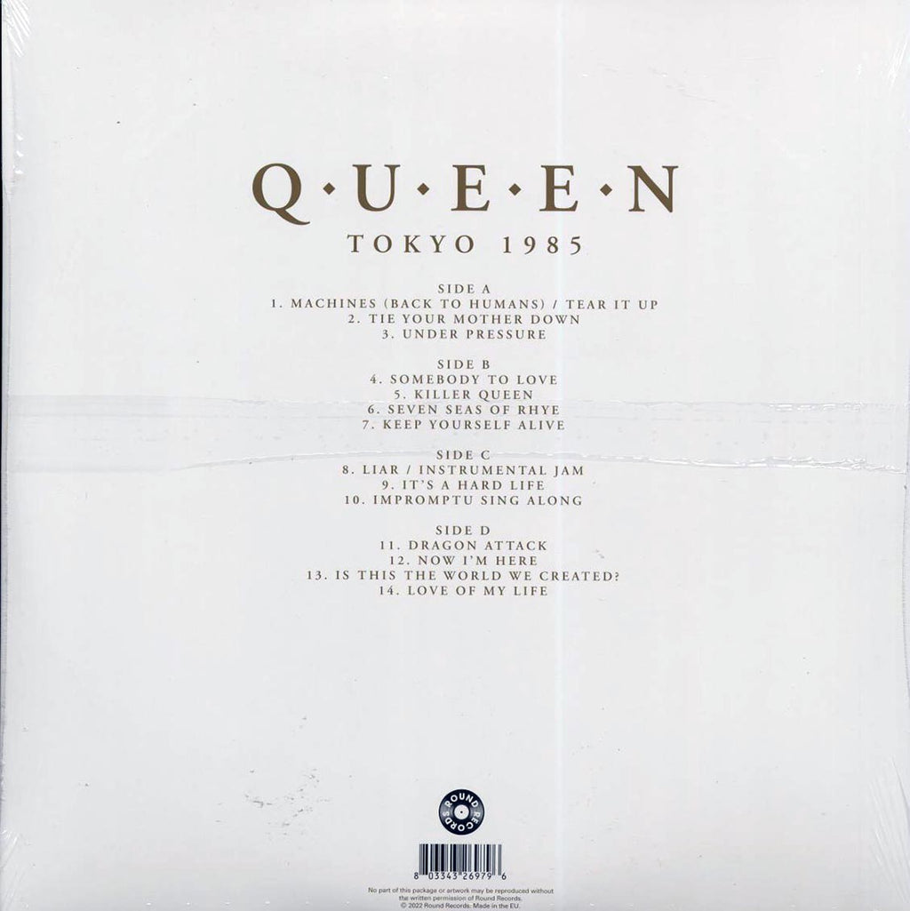 Queen - Tokyo 1985 Volume 1: The Classic Japanese Broadcast (ltd. ed.) (2xLP) (red vinyl) vinyl LP back cover