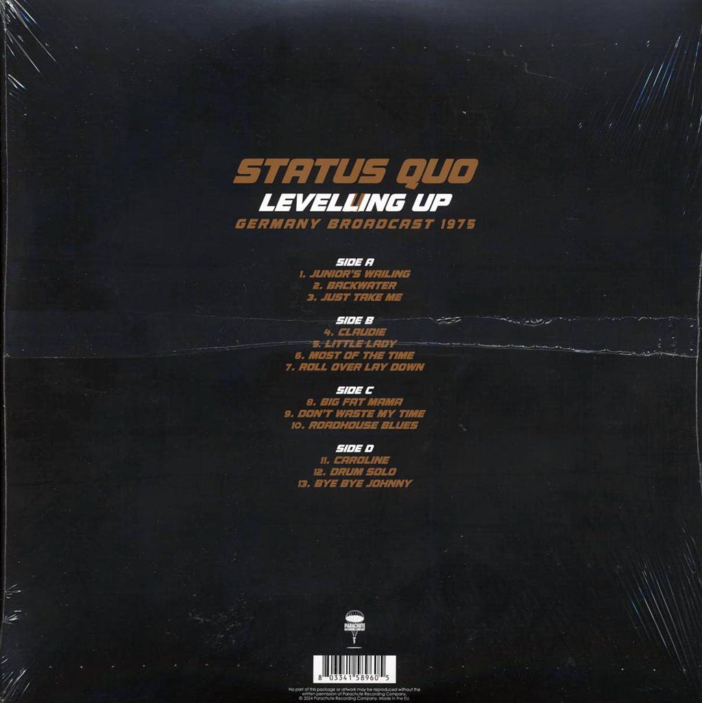 Status Quo - Levelling Up: Germany Broadcast 1975 (2xLP) vinyl LP back cover