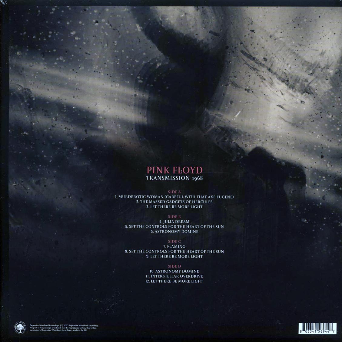 Pink Floyd - Transmission 1968: BBC/John Peel (ltd. ed.) (2xLP) (grey vinyl) vinyl LP back cover