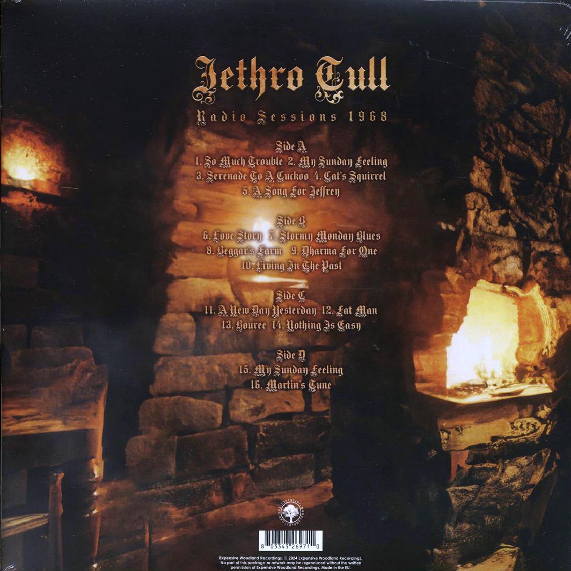 Jethro Tull - Radio Sessions 1968 (2xLP) vinyl LP back cover