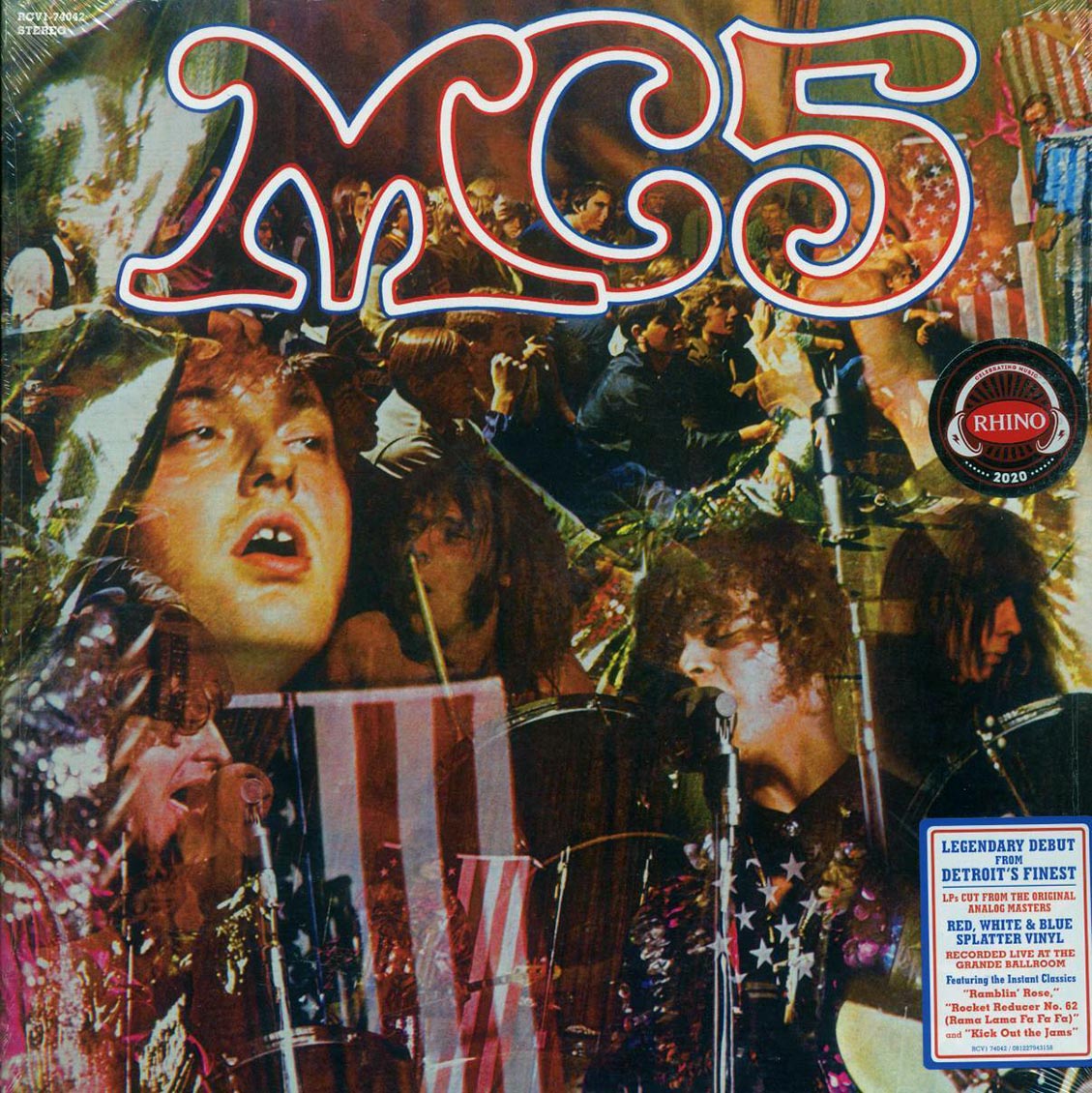 MC5 - Kick Out The Jams (ltd. ed.) (red/white/blue splatter vinyl) vinyl LP front cover
