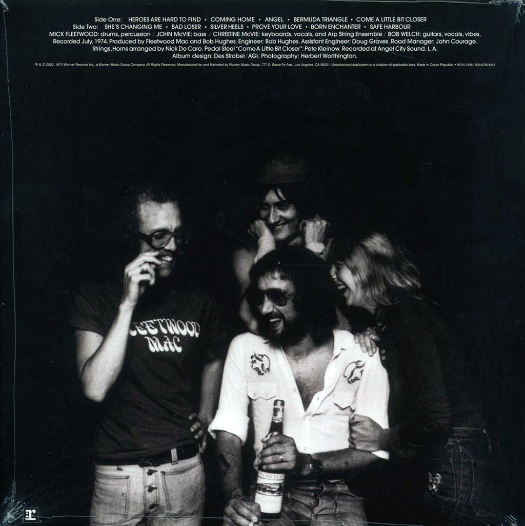 Fleetwood Mac - Heroes Are Hard To Find (ltd. ed.) (clear vinyl) vinyl LP back cover