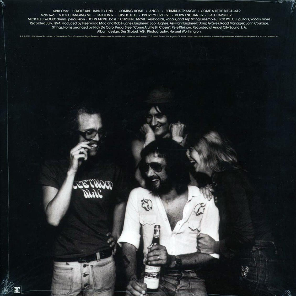 Fleetwood Mac - Heroes Are Hard To Find (ltd. ed.) (clear vinyl) vinyl LP back cover
