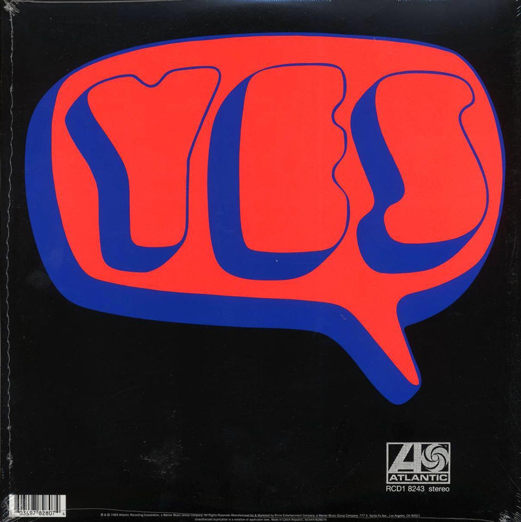 Yes - Yes (ltd. ed.) (cobalt vinyl) vinyl LP back cover