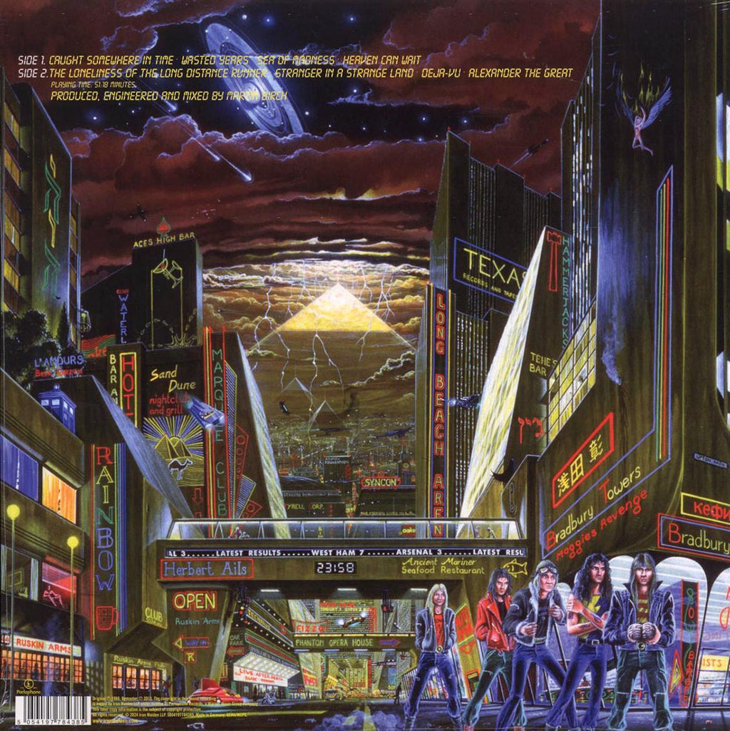 Iron Maiden - Somewhere In Time (remastered) vinyl LP back cover