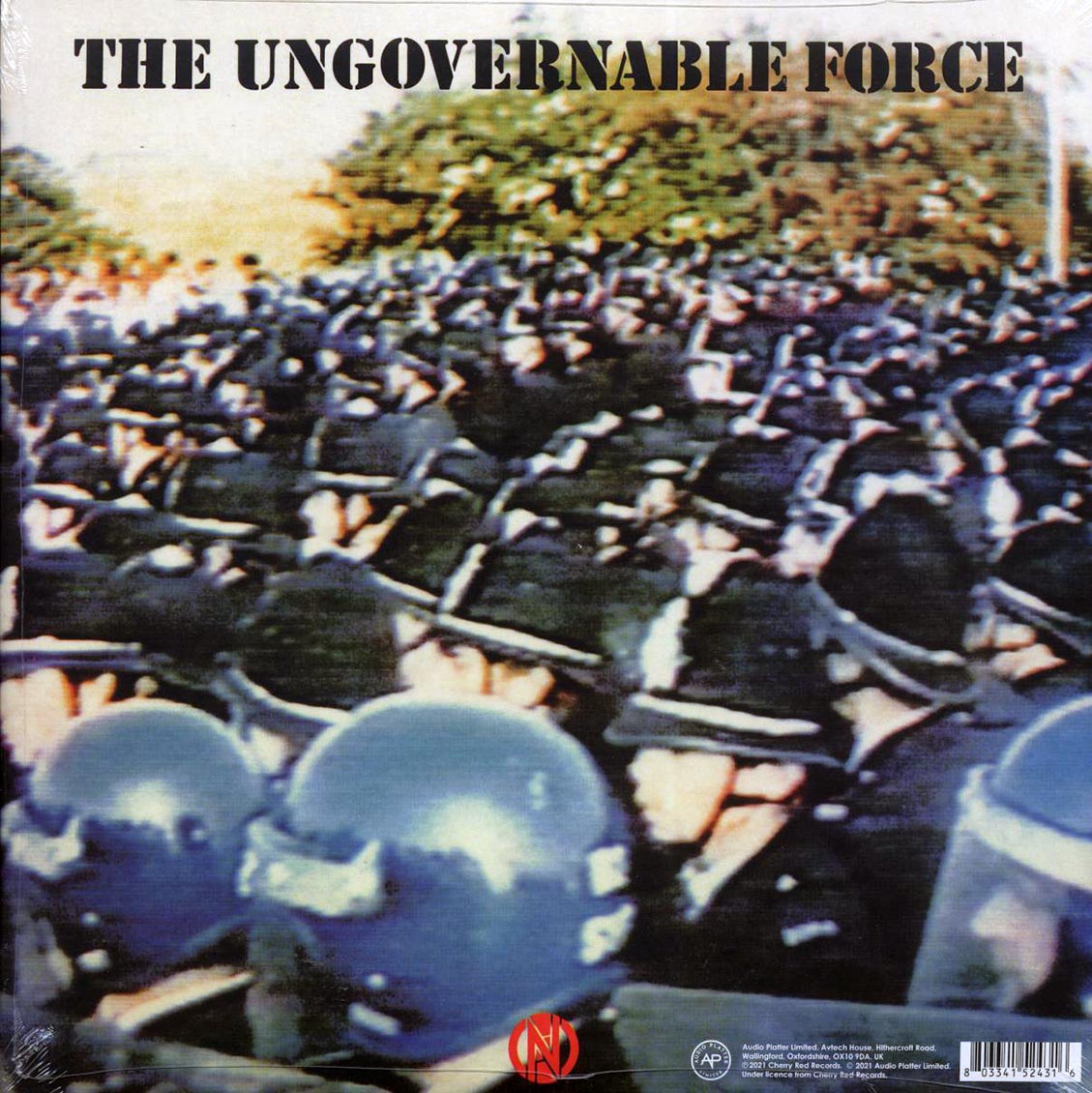 Conflict - The Ungovernable Force (ltd. ed.) (blue vinyl) vinyl LP back cover