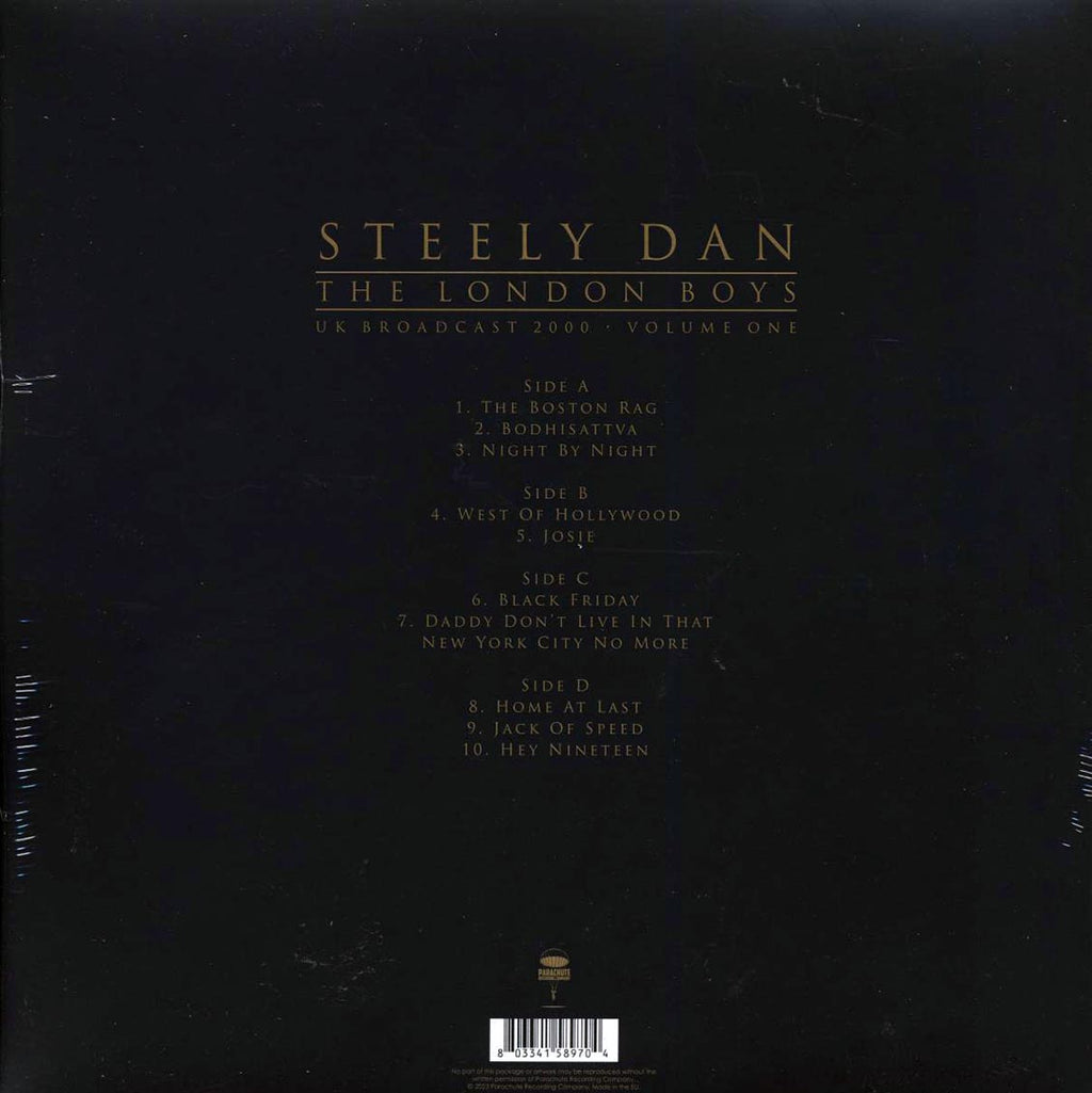 Steely Dan - The London Boys Volume 1: UK Broadcast 2000 (2xLP) vinyl LP back cover