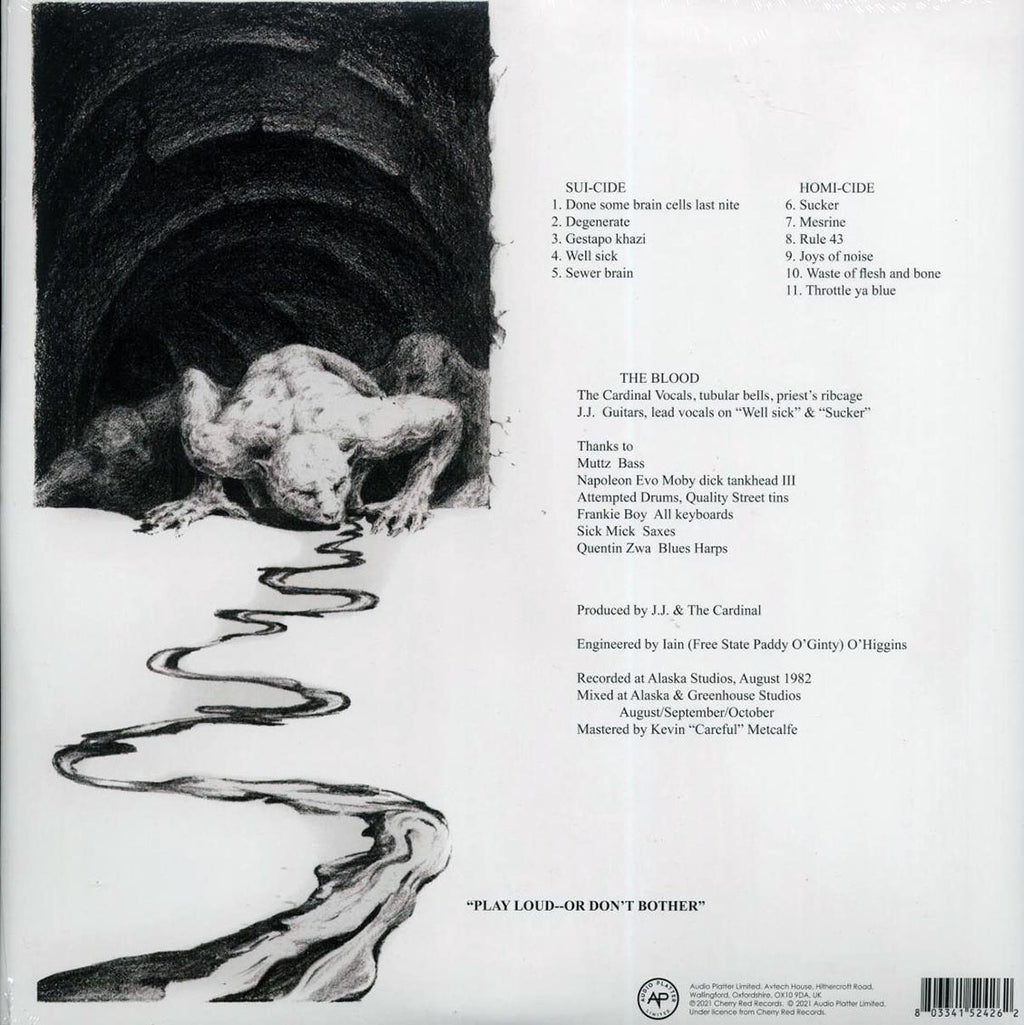 The Blood - False Gestures For A Devious Public vinyl LP back cover