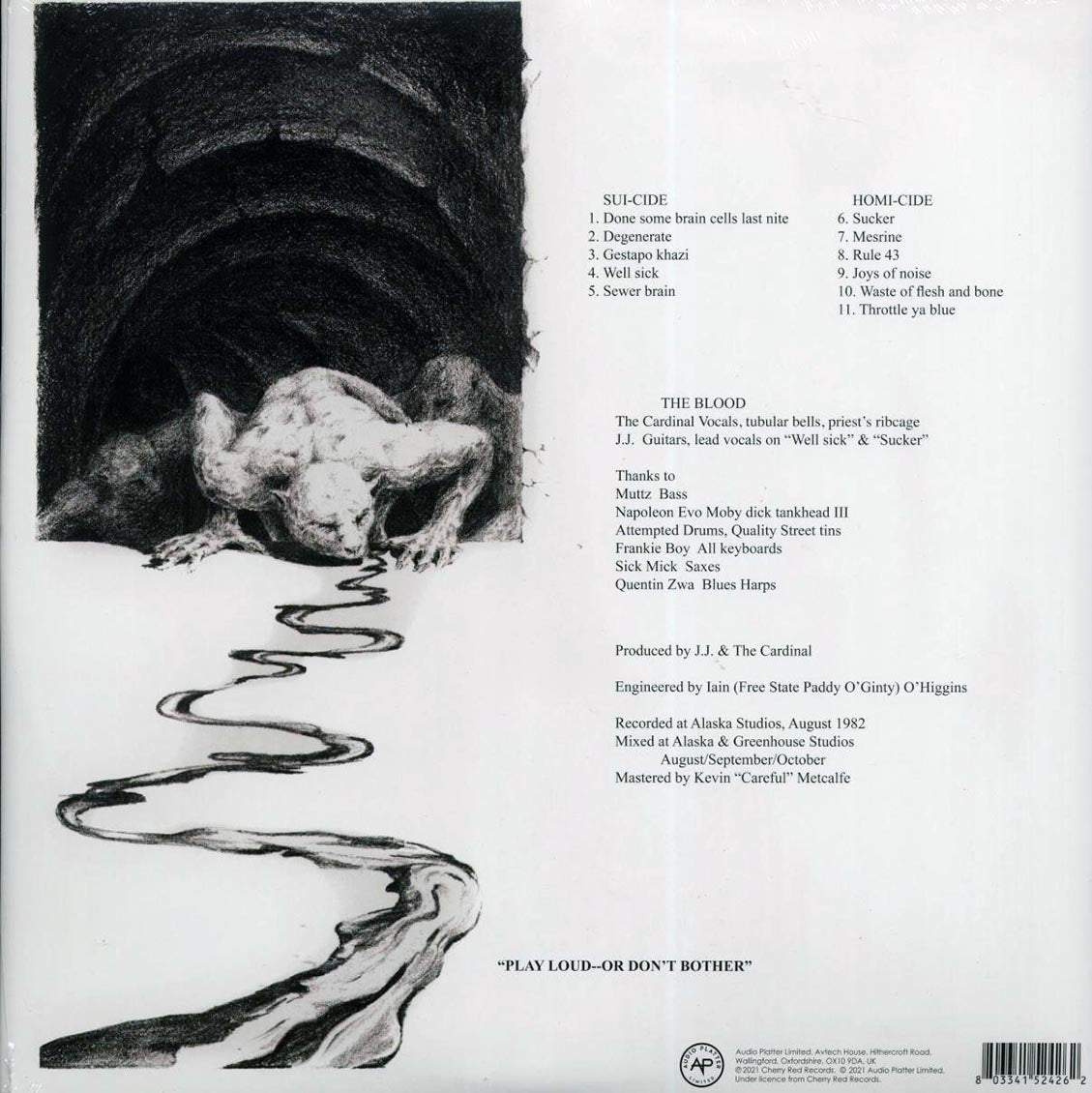 The Blood - False Gestures For A Devious Public vinyl LP back cover