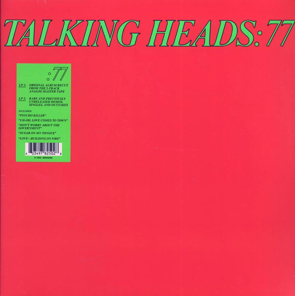 Talking Heads - Talking Heads: 77 (with Bonus LP) (+12 bonus tracks) (ltd. ed.) (2xLP) vinyl LP front cover