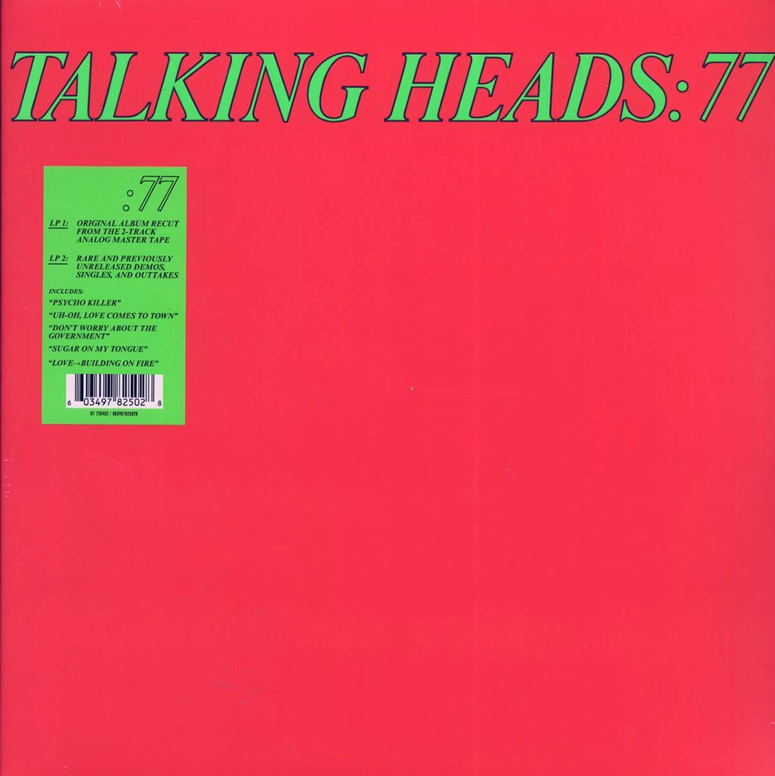 Talking Heads - Talking Heads: 77 (with Bonus LP) (+12 bonus tracks) (ltd. ed.) (2xLP) vinyl LP front cover