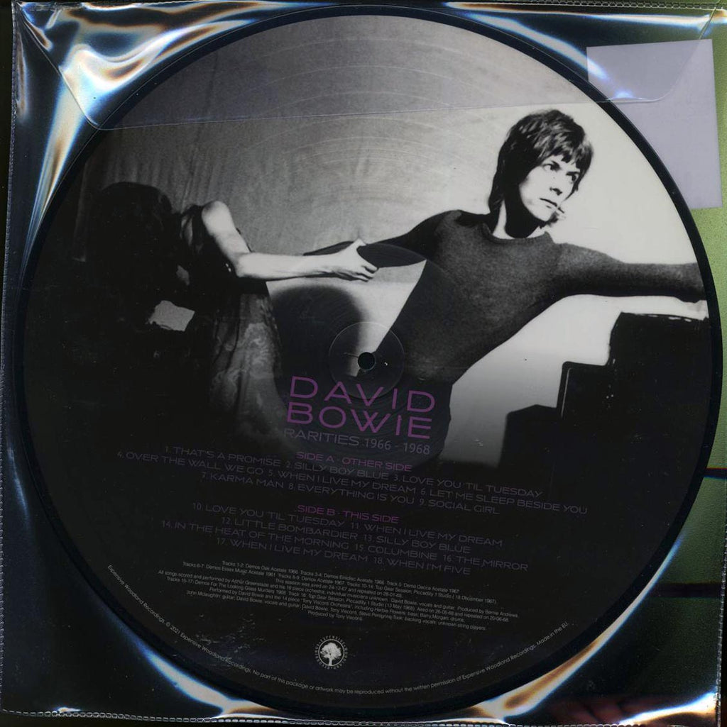 David Bowie - Rarities 1966-1968: Demos And Top Gear Sessions (picture disc) vinyl LP back cover