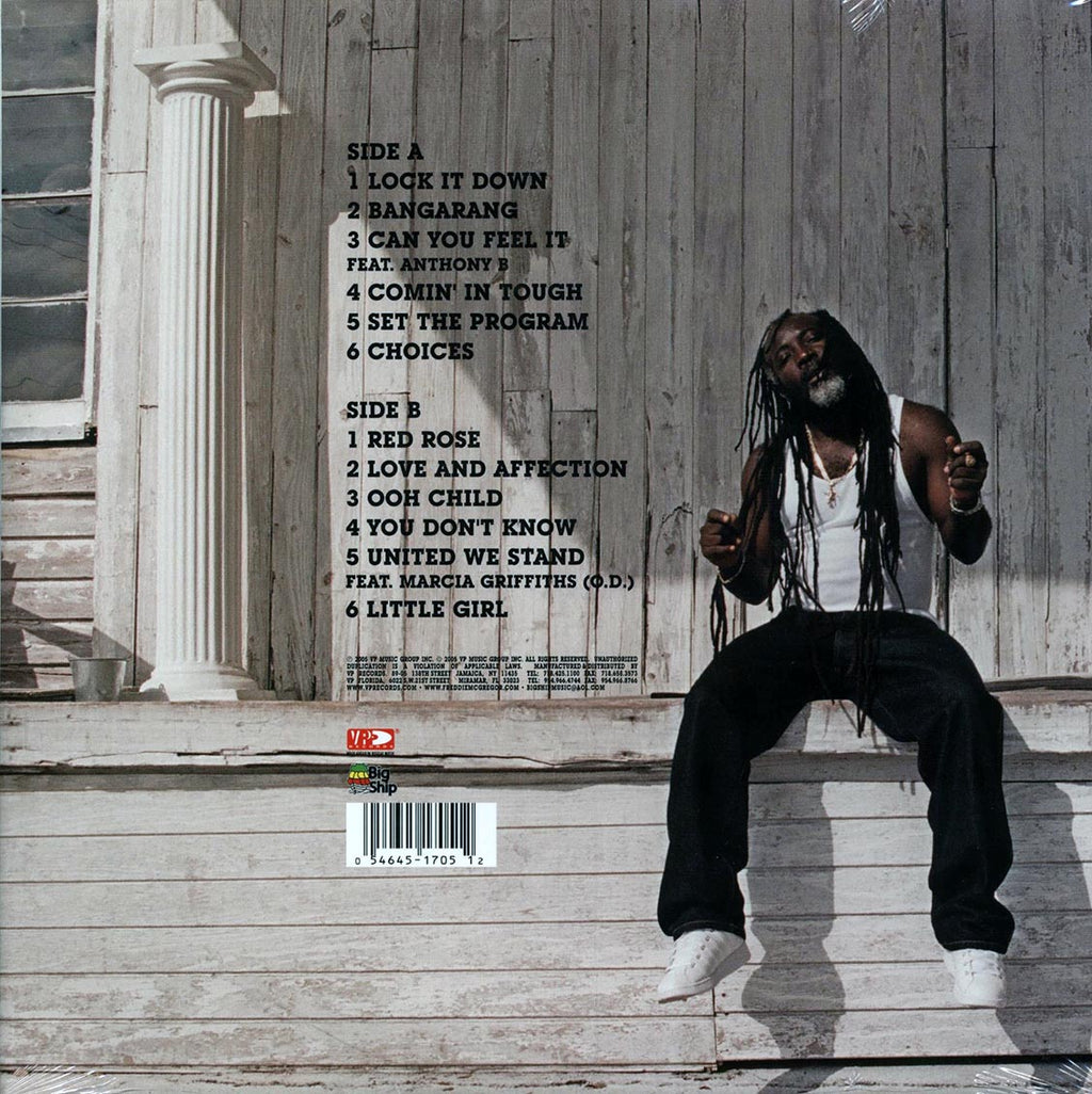 Freddie McGregor - Comin In Tough vinyl LP back cover