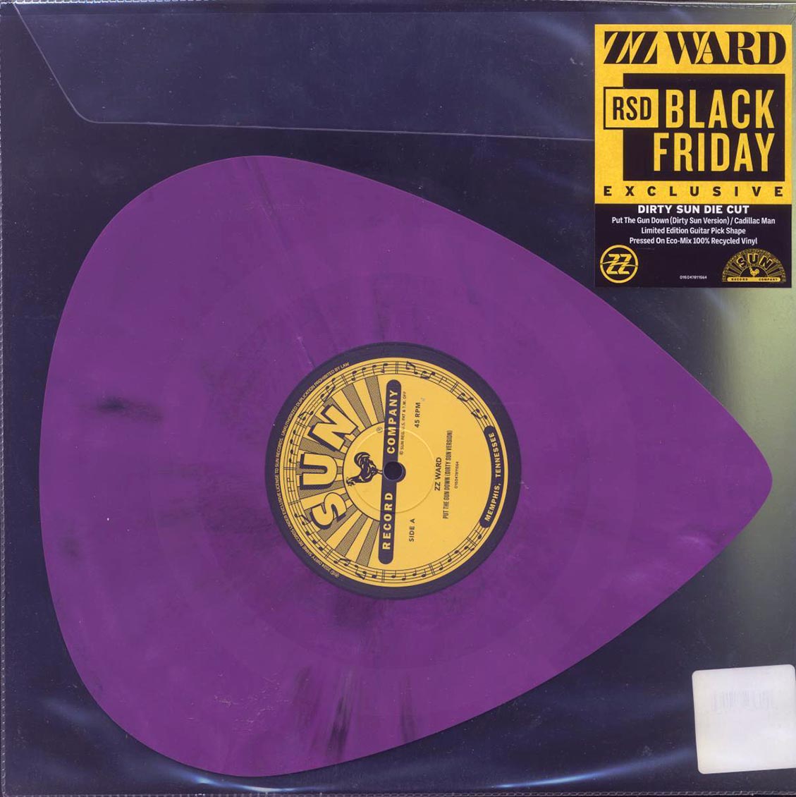 ZZ Ward - Put Down The Gun: Reimagined 2024 (RSD 2024) (ltd. ed.) (guitar pick shaped vinyl) (lavender vinyl) vinyl LP front cover
