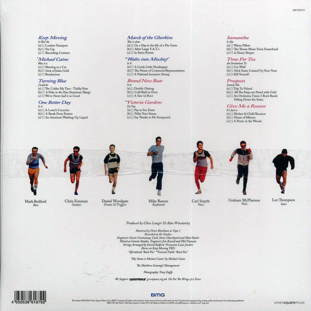Madness - Keep Moving (180g) vinyl LP back cover