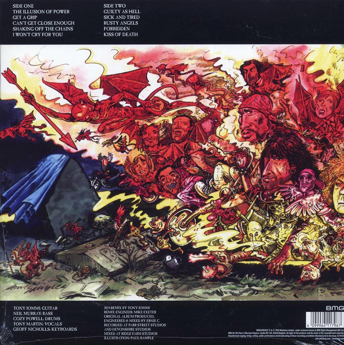 Black Sabbath - Forbidden (ltd. ed.) (remastered) (clear vinyl) vinyl LP back cover