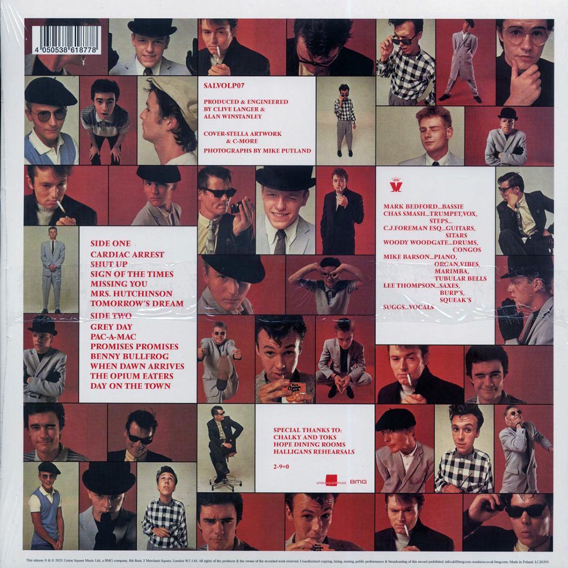 Madness - 7 (180g) vinyl LP back cover